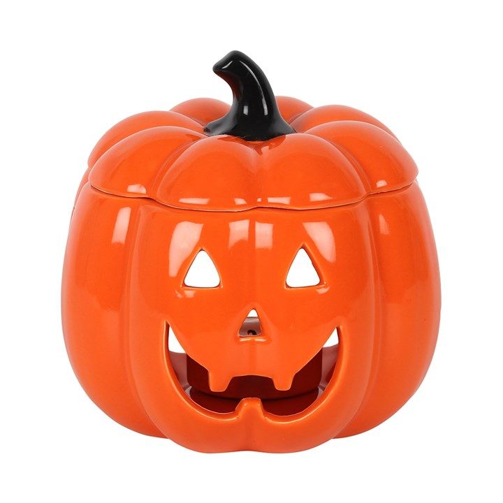 ORANGE JACK-O-LANTERN OIL BURNER