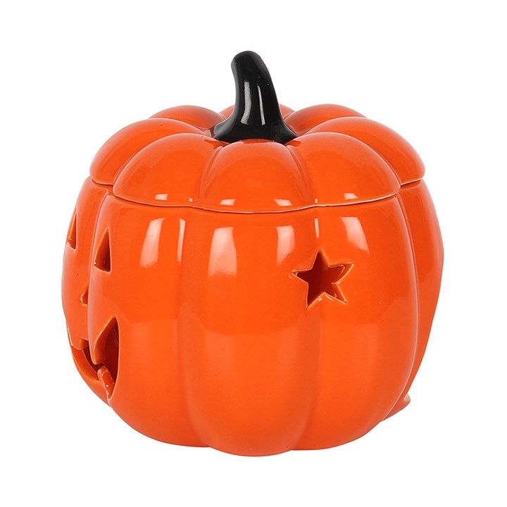 ORANGE JACK-O-LANTERN OIL BURNER