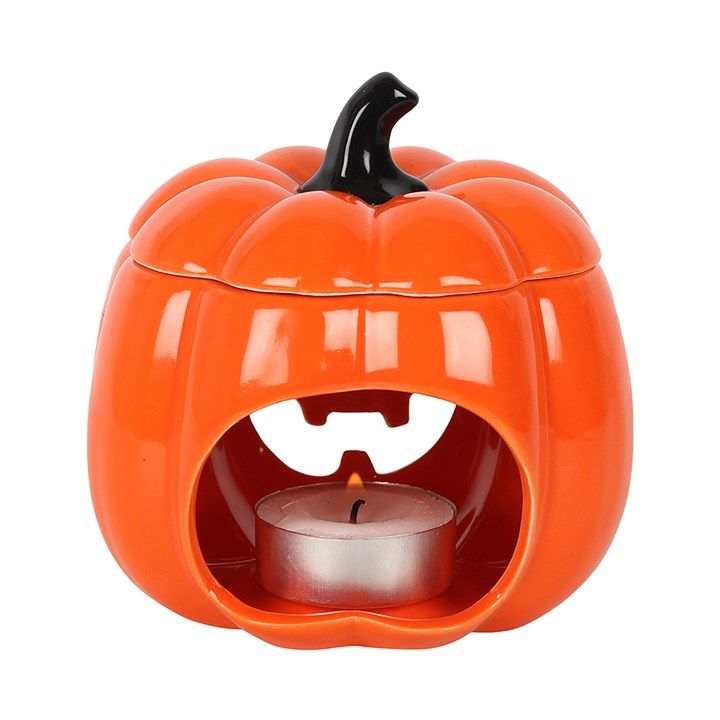 ORANGE JACK-O-LANTERN OIL BURNER