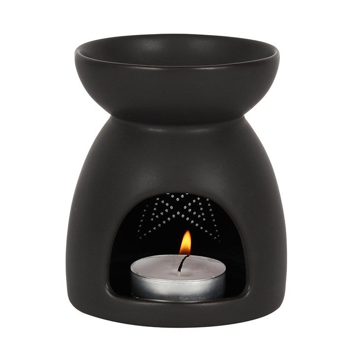 BLACK PENTAGRAM CUT OUT OIL BURNER