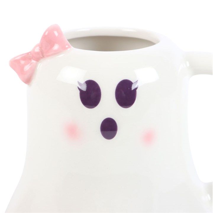 MISS BOO GHOST SHAPED MUG WITH BOW