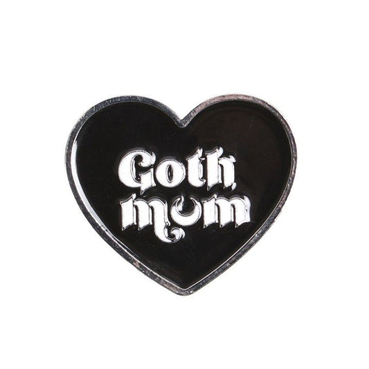 GOTH MUM PIN BADGE