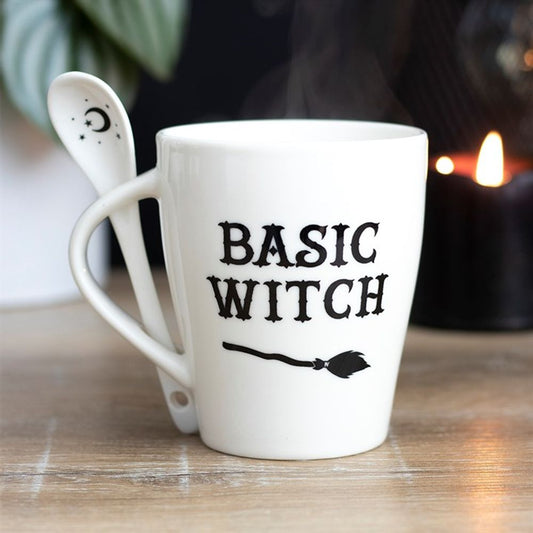 BASIC WITCH MUG AND SPOON SET