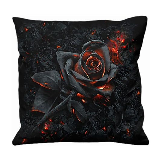 40cm SQUARE BURNT ROSE CUSHION BY SPIRAL DIRECT