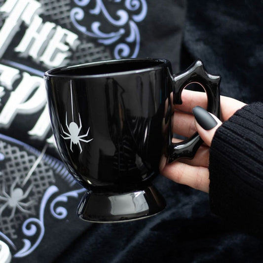 BLACK SPIDER TEACUP