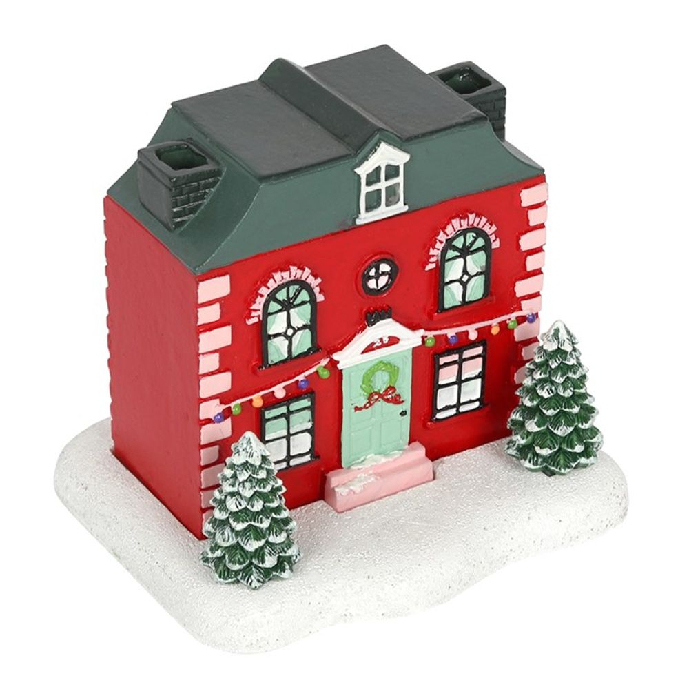 CHRISTMAS HOUSE INCENSE CONE BURNER