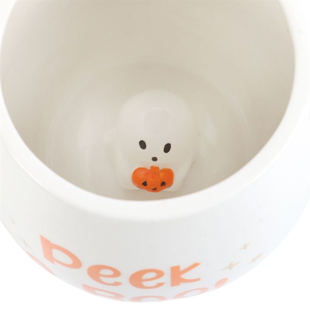 PEEKABOO GHOST ROUNDED MUG