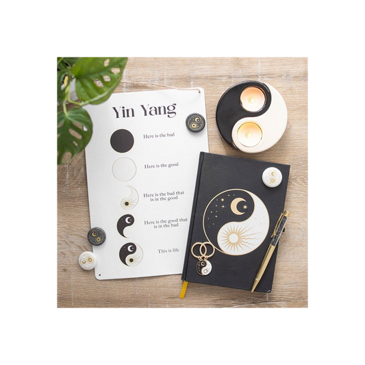 30cm YIN YANG HANGING METAL SIGN