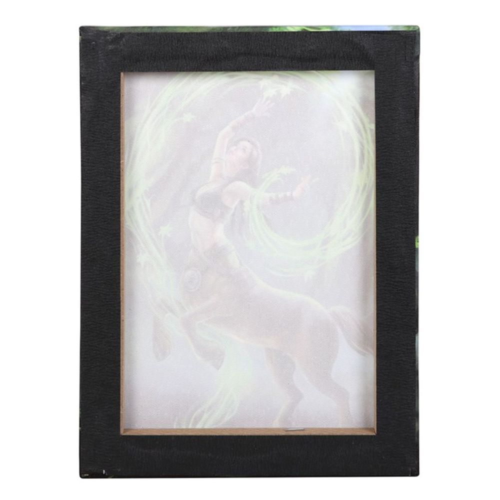 19x25cm EARTH ELEMENT SORCERESS CANVAS PLAQUE BY ANNE STOKES