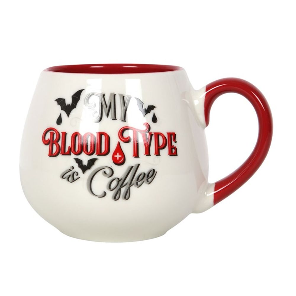 MY BLOOD TYPE IS COFFEE ROUNDED MUG