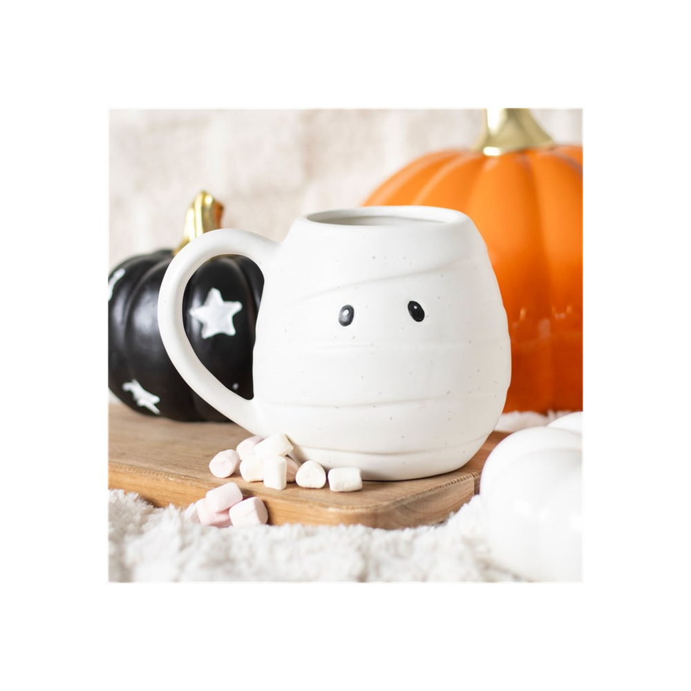 MUMMY SHAPED ROUNDED MUG