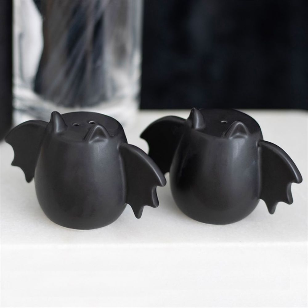 BAT WING SALT AND PEPPER SHAKERS