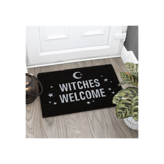 BLACK WITCHES WELCOME DOORMAT