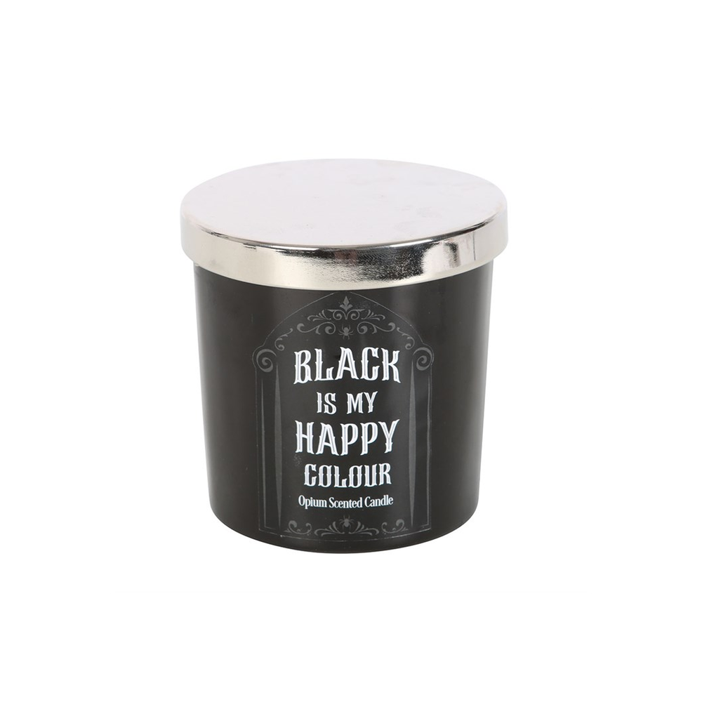 BLACK IS MY HAPPY COLOUR OPIUM CANDLE