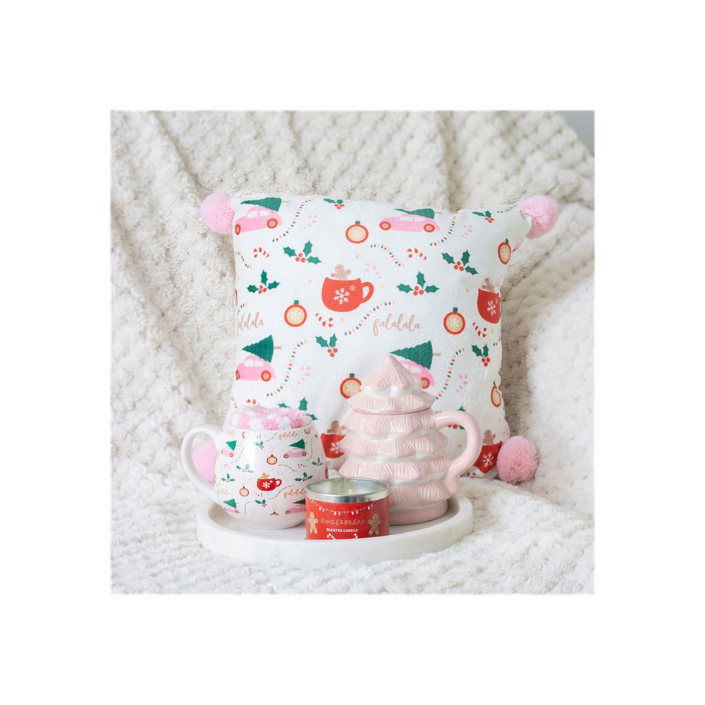 SUGARPLUM FUN CHRISTMAS PRINT MUG AND SOCKS SET