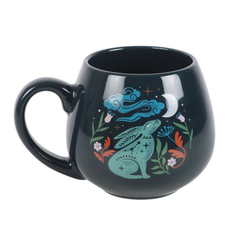 MIDNIGHT HARE ROUNDED MUG