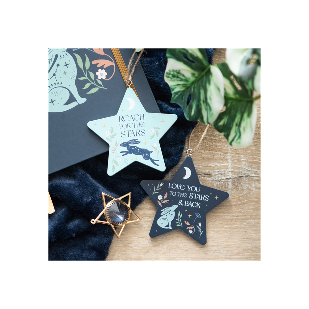 LOVE YOU TO THE STARS AND BACK HARE HANGING DECORATION