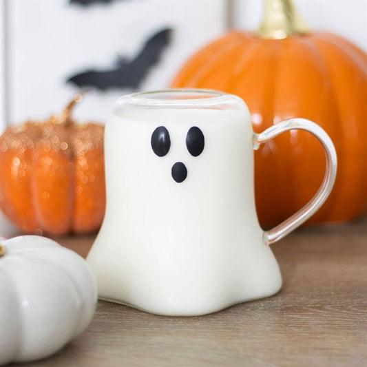 GHOST SHAPED GLASS MUG