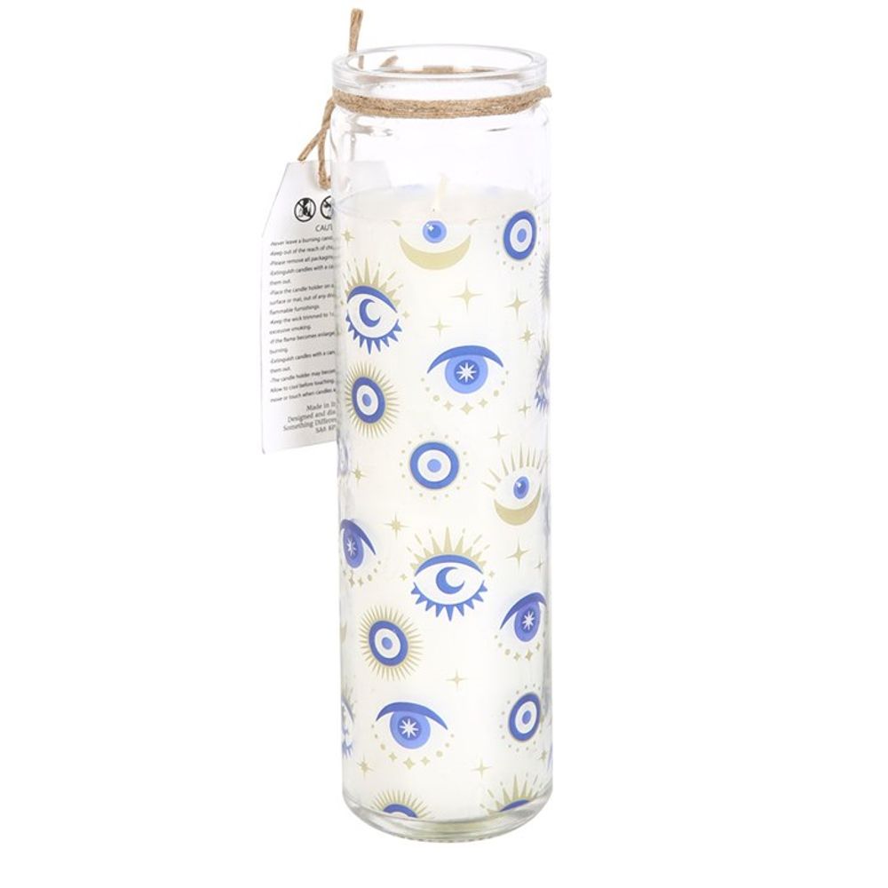 ALL SEEING EYE WHITE SAGE TUBE CANDLE