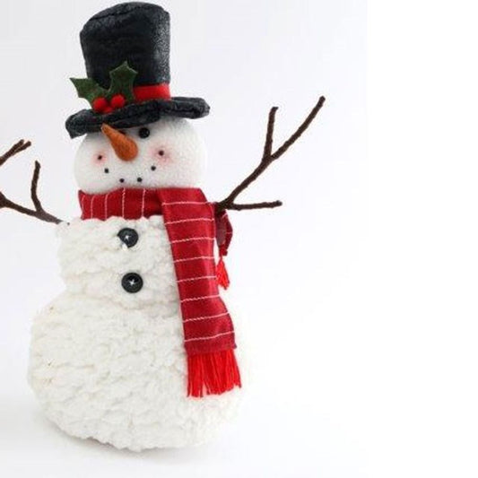 38cm STANDING SNOWMAN DECORATION