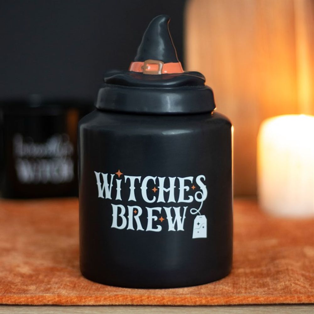 WITCHES BREW CERAMIC TEA CANISTER