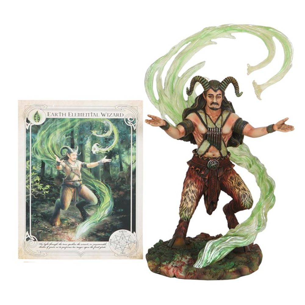 EARTH ELEMENTAL WIZARD FIGURINE BY ANNE STOKES