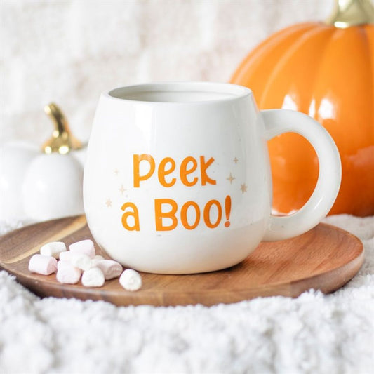 PEEKABOO GHOST ROUNDED MUG