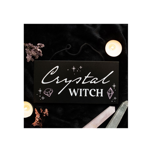 CRYSTAL WITCH HANGING SIGN