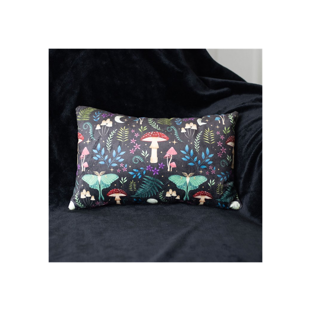 40cm RECTANGULAR DARK FOREST PRINT CUSHION