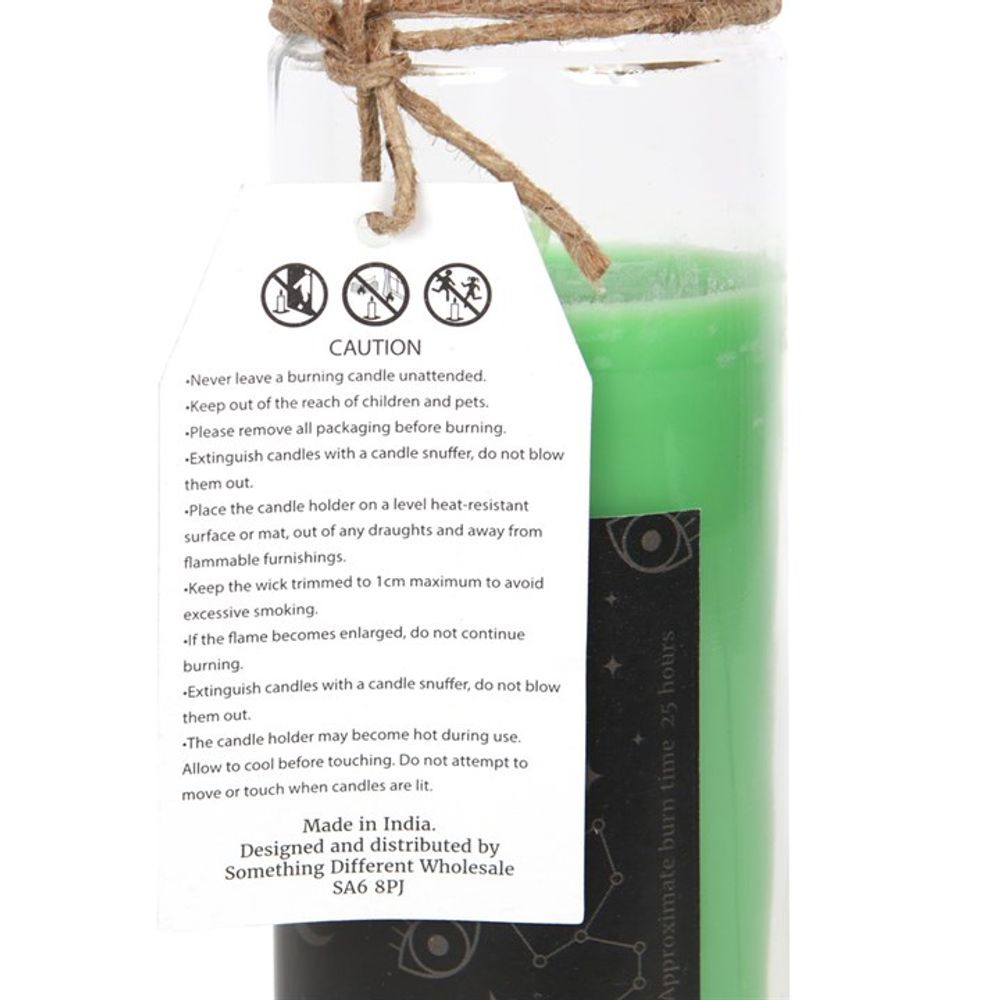 GREEN TEA 'LUCK' MAGIC SPELL TUBE CANDLE