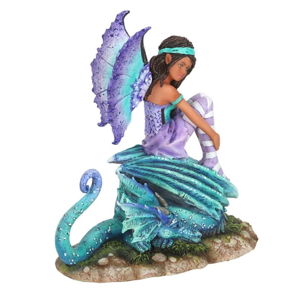 16cm DRAGON PERCH FAIRY FIGURINE BY AMY BROWN