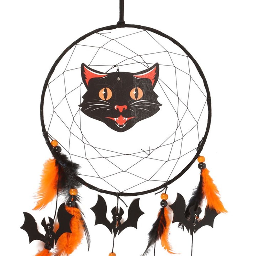 BLACK CAT HALLOWEEN DREAMCATCHER