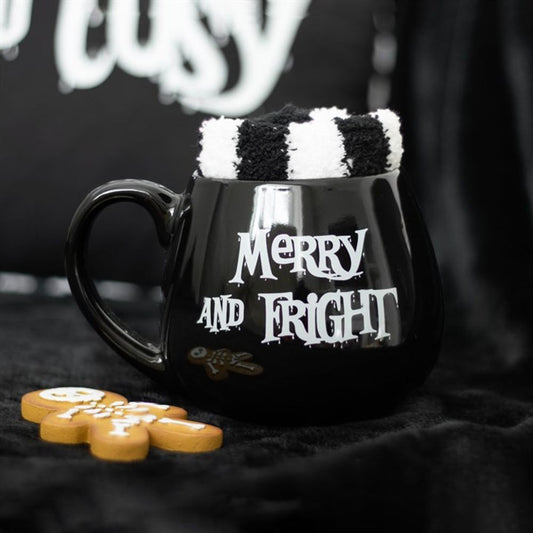 MERRY AND FRIGHT MUG AND SOCKS SET