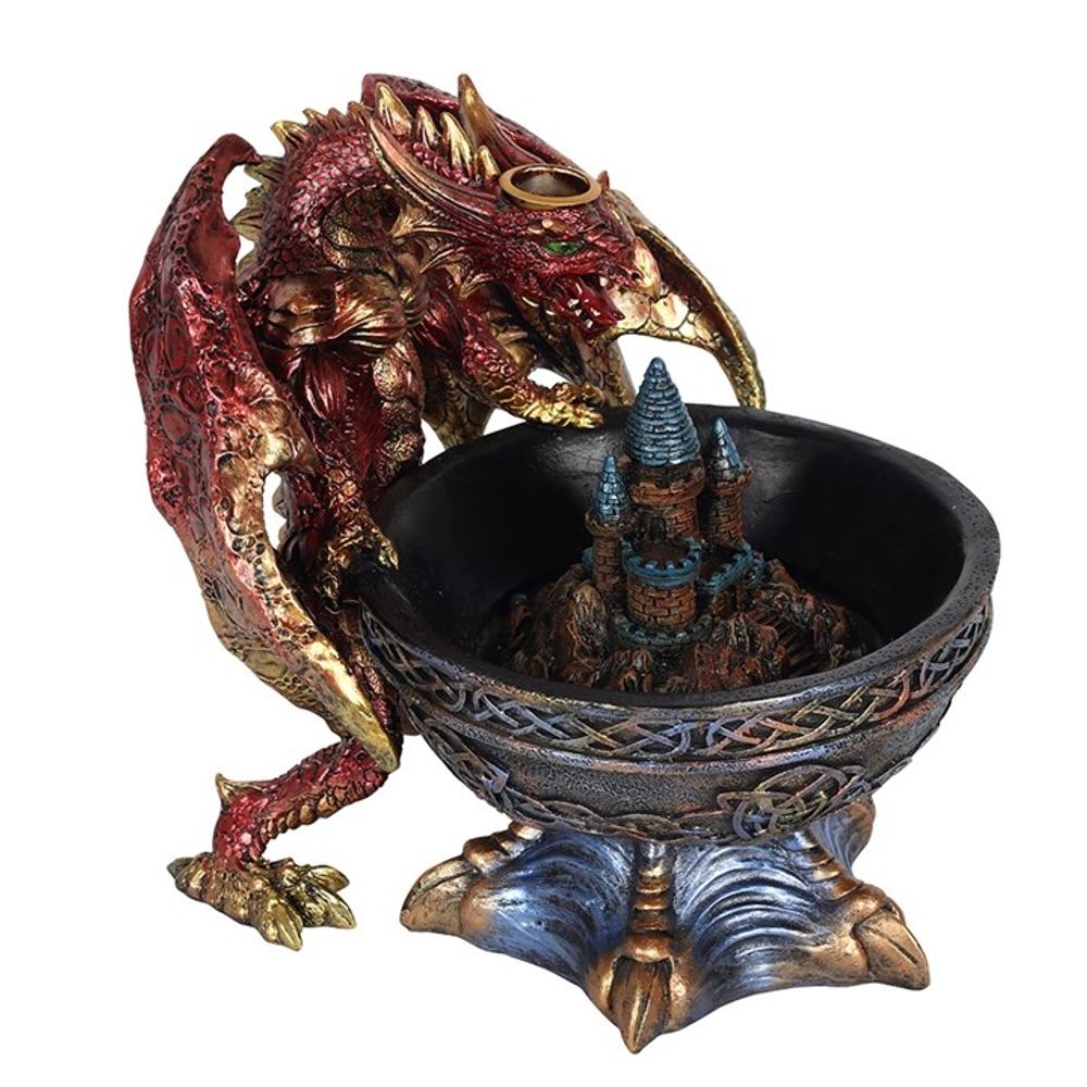 LARGE DRAGON BOWL BACKFLOW INCENSE BURNER