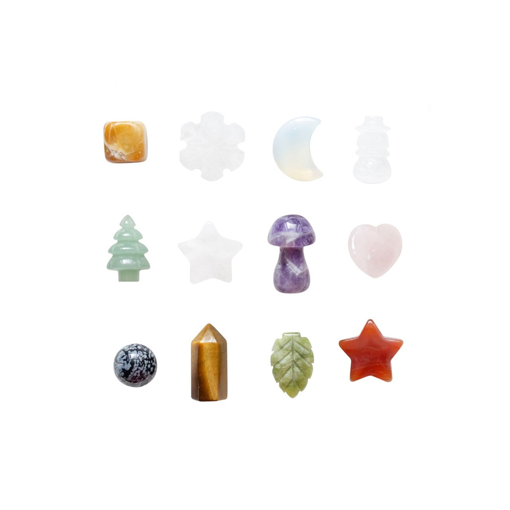 12 DAYS OF CHRISTMAS SHAPED CRYSTAL ADVENT CALENDAR