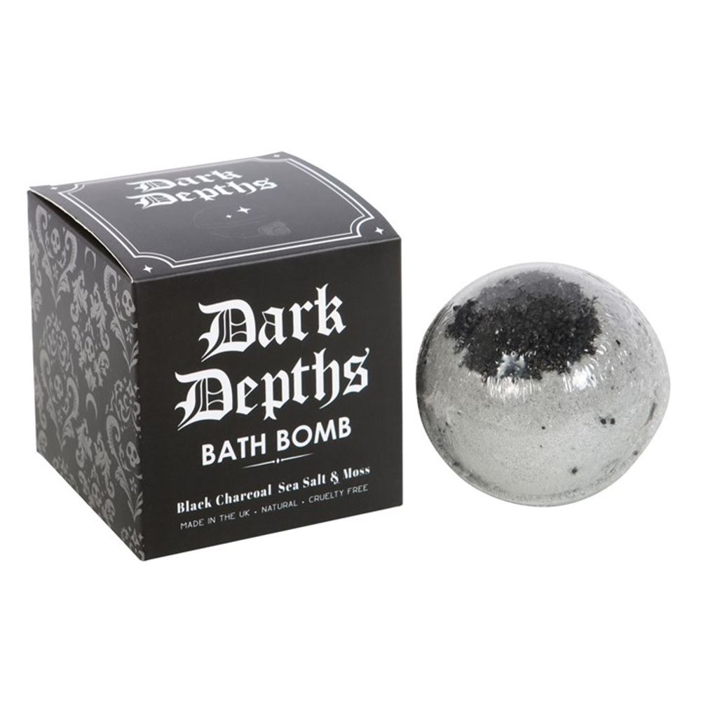 DARK DEPTHS BLACK CHARCOAL BATH BOMB