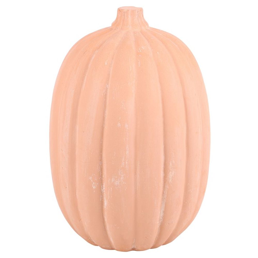 30cm TERRACOTTA PUMPKIN ORNAMENT