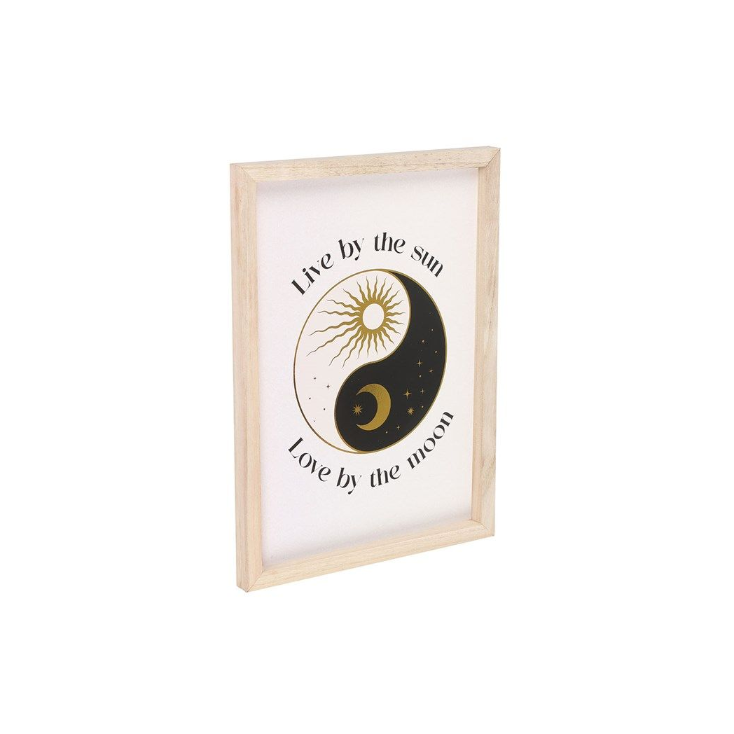 YIN YANG FRAMED WALL ART PRINT