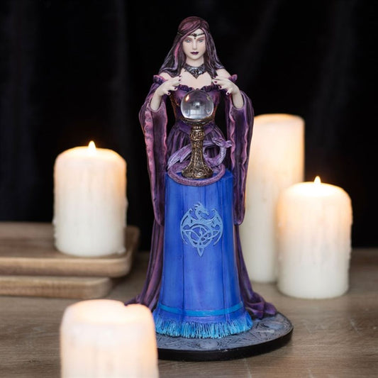 CRYSTAL BALL FIGURINE BY ANNE STOKES