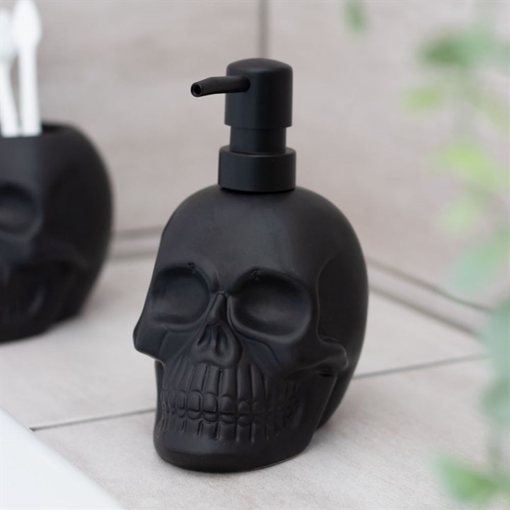 BLACK SKULL SOAP DISPENSER