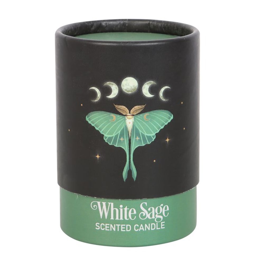 LUNA MOTH WHITE SAGE CANDLE