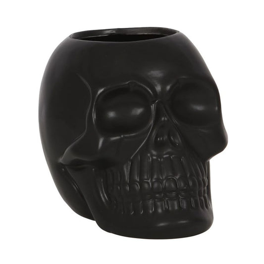 BLACK SKULL TOOTHBRUSH HOLDER