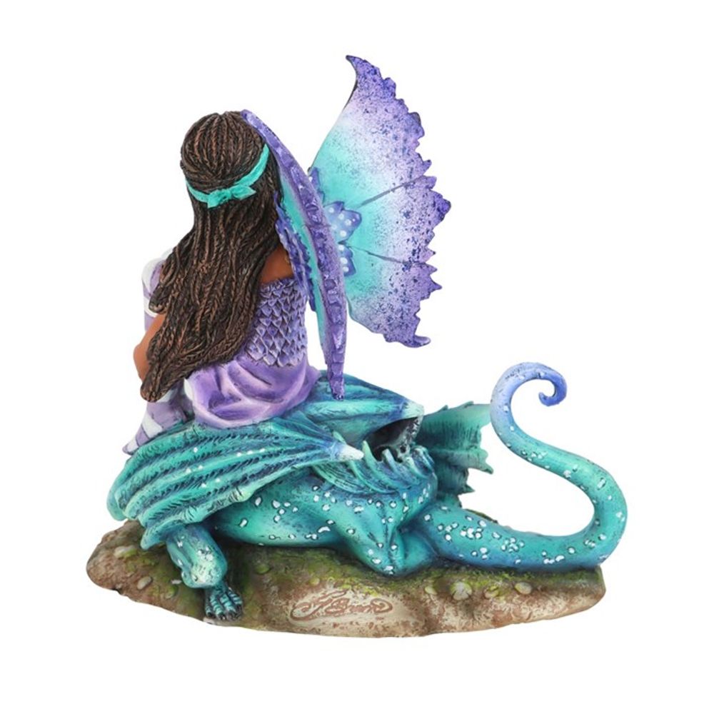 16cm DRAGON PERCH FAIRY FIGURINE BY AMY BROWN