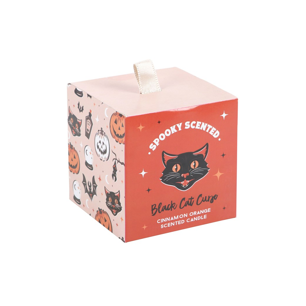 BLACK CAT CURSE CINNAMON ORANGE CANDLE