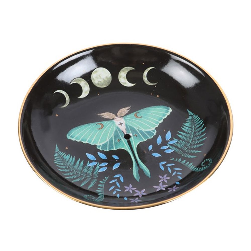 LUNA MOTH CERAMIC INCENSE PLATE