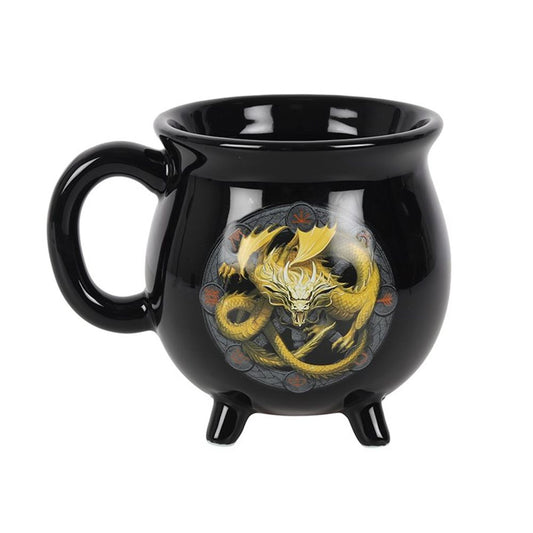 IMBOLC COLOUR CHANGING CAULDRON MUG BY ANNE STOKES