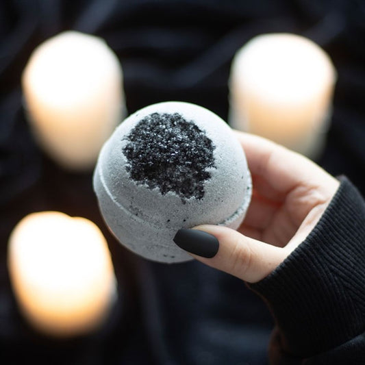 DARK DEPTHS BLACK CHARCOAL BATH BOMB