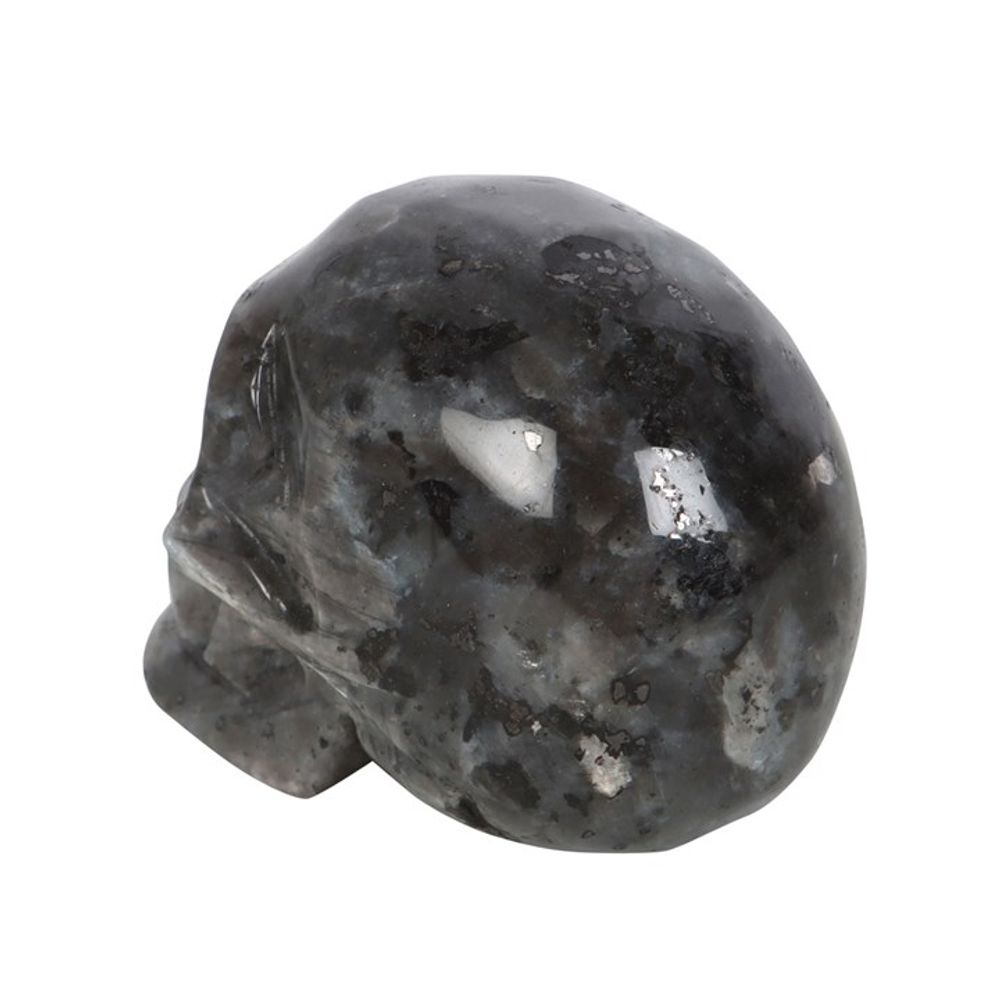 BLACK LABRADORITE CRYSTAL SKULL