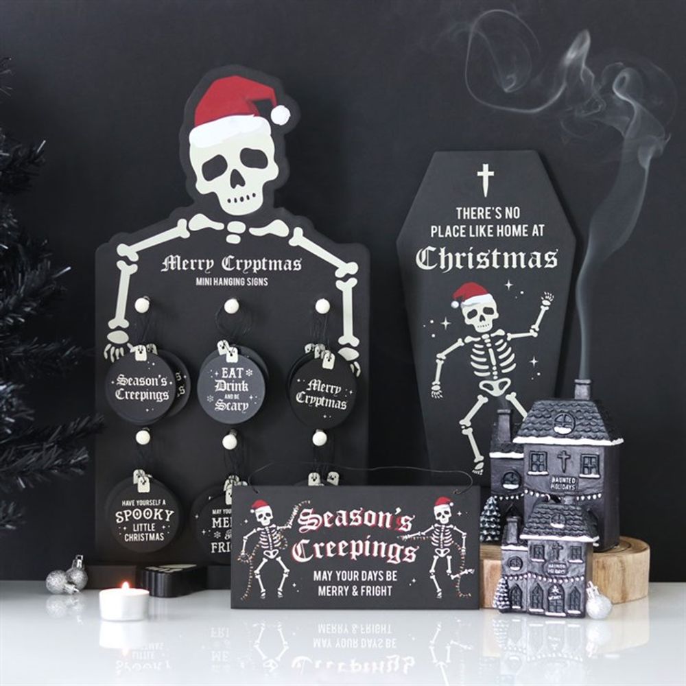 HAUNTED HOLIDAY HOUSE RESIN CHRISTMAS DECORATION