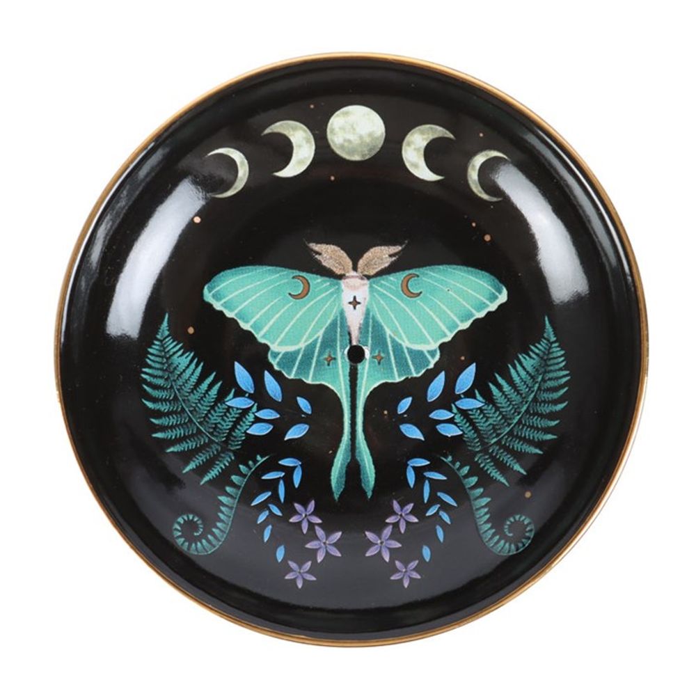 LUNA MOTH CERAMIC INCENSE PLATE